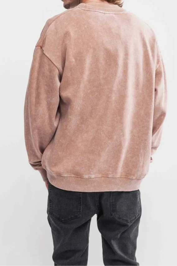 Buzo Oversize Lavado De Felpa Modelo Vitoria